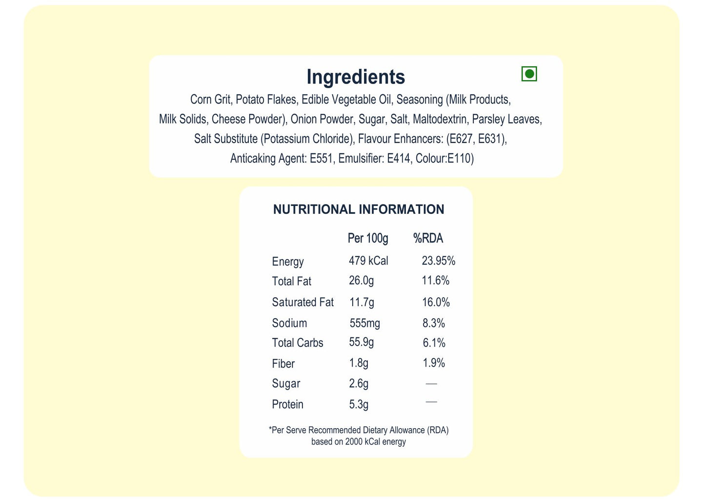 Cream & Onion Sticks (80g)