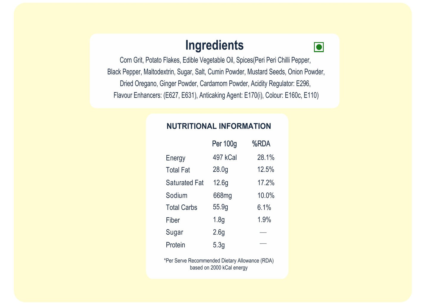Peri Peri Sticks (80g)