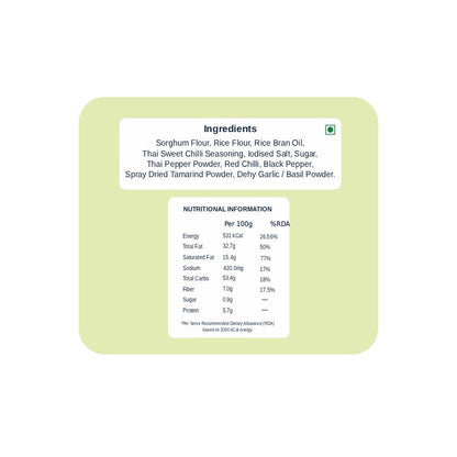 Jowar Crisp - Sweet Thai Chilli (100g)